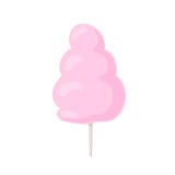 Sucrerie de coton sur le bâton illustration stock Sucrerie de coton sur le bâton illustration stock