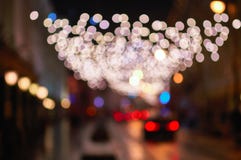 Suddiga ljus av gatabelysning, royaltyfria bilder Suddiga ljus av gatabelysning, royaltyfria bilder