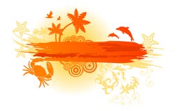 Summer Banner Royalty Free Stock Image Summer Banner Royalty Free Stock Image