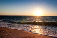 Summer beach sunrise Royalty Free Stock Images Summer beach sunrise Royalty Free Stock Images