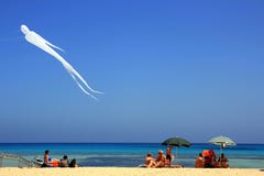 Summer Holidays In San Vito Lo Capo Beach, Sicily Stock Image