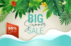 Summer sale banner design template Royalty Free Stock Images Summer sale banner design template Royalty Free Stock Images