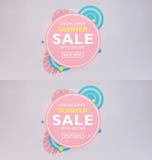 Summer sale banner modern design tropical leaves background 3d template illustration royalty free illustration Summer sale banner modern design tropical leaves background 3d template illustration royalty free illustration