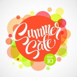 Summer Sale. Inscription Against The Bright Stock Photography Summer Sale. Inscription Against The Bright Stock Photography