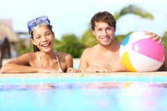 Summer vacation couple stock image Summer vacation couple stock image