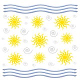 Sun And Surf Gift Bag Royalty Free Stock Photo