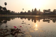 Sunrise at Angkor Thom royalty free stock photos Sunrise at Angkor Thom royalty free stock photos