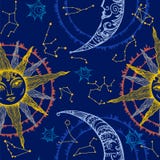 Sun e lua ilustração do vetor Sun e lua ilustração do vetor