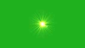 Sun flare green screen motion graphics