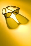 Sun Glasses On Yellow Background Royalty Free Stock Image Sun Glasses On Yellow Background Royalty Free Stock Image