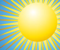 Sun-Hintergrund mit Strahlen stock abbildung Sun-Hintergrund mit Strahlen stock abbildung
