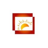 Sun logo business attractive design royalty free illustration Sun logo business attractive design royalty free illustration