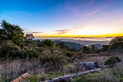 Sunset over the San Francisco Bay royalty free stock photo Sunset over the San Francisco Bay royalty free stock photo