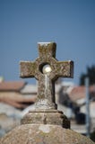 Sun shining through the cross on the rooftop of the St. John the Baptist church in Jerusalem, Israel royalty free stock photos Sun shining through the cross on the rooftop of the St. John the Baptist church in Jerusalem, Israel royalty free stock photos