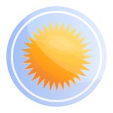 Sunblock kosmetisk symbol, tecknad filmstil stock illustrationer Sunblock kosmetisk symbol, tecknad filmstil stock illustrationer