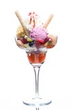Sundae мороженого с плодами стоковые изображения Sundae мороженого с плодами стоковые изображения