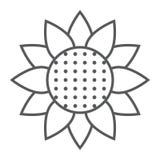 Download Sunflower vector icon stock vector. Illustration of nature ...