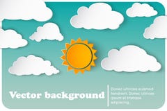 Sunny-cloudy Background Paper Royalty Free Stock Photography Sunny-cloudy Background Paper Royalty Free Stock Photography