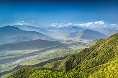 Sunrise in Himalaya mountains stock photos Sunrise in Himalaya mountains stock photos