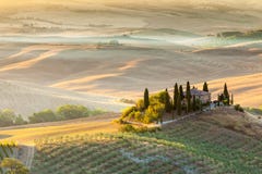 Sunrise In Tuscan Countryside, Italy Royalty Free Stock Photography Sunrise In Tuscan Countryside, Italy Royalty Free Stock Photography