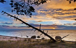 Sunrise On Baltic Sea, Kaltene Stock Image Sunrise On Baltic Sea, Kaltene Stock Image