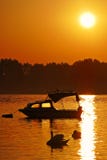 Sunrise on the river royalty free stock image Sunrise on the river royalty free stock image