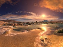 Sunrise/Sunset Beach Stock Photography Sunrise/Sunset Beach Stock Photography