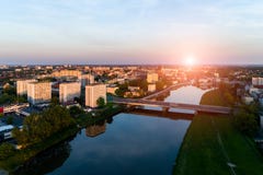 Sunset above Opole Stock Photos Sunset above Opole Stock Photos