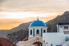 Sunset behind the an Orthodox church stock photo Sunset behind the an Orthodox church stock photo