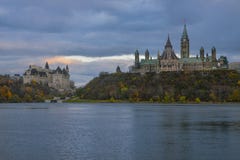 Ottawa Parliament & Sunset royalty free stock images Ottawa Parliament & Sunset royalty free stock images