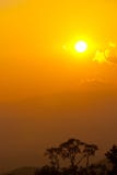 Sunset Forest Mountains Nature. Royalty Free Stock Photography Sunset Forest Mountains Nature. Royalty Free Stock Photography