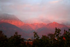 sunset himalajski dharamsala indu zdjęcia stock sunset himalajski dharamsala indu zdjęcia stock