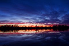 Sunset In Late Autumn Stock Image Sunset In Late Autumn Stock Image