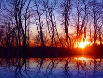 Sunset In November Royalty Free Stock Photography Sunset In November Royalty Free Stock Photography