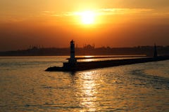 Sunset in Istanbul historical peninsula stock photos Sunset in Istanbul historical peninsula stock photos