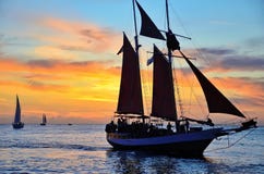 Sunset in Key West at Market Square stock photo Sunset in Key West at Market Square stock photo