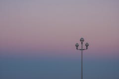 Sunset with a lamppost stock photos Sunset with a lamppost stock photos