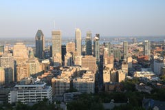Sunset Montreal City stock image Sunset Montreal City stock image