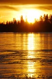 Sunset On The Ice Lake Royalty Free Stock Photos Sunset On The Ice Lake Royalty Free Stock Photos