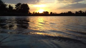 Sunset over the lake & x28;Закат над озером& x29; royalty free stock photography Sunset over the lake & x28;Закат над озером& x29; royalty free stock photography