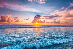 Sunset Over Ocean Stock Images Sunset Over Ocean Stock Images