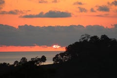 Sunset over Quepos, Costa Rica stock photos Sunset over Quepos, Costa Rica stock photos