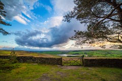 Sunset over Yorkshire Dales National Park stock image Sunset over Yorkshire Dales National Park stock image