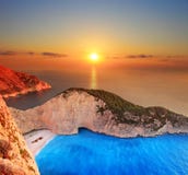 Sunset Over Zakynthos Stock Photography Sunset Over Zakynthos Stock Photography