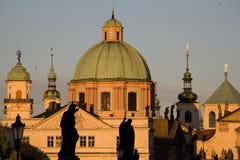 Sunset Scenery In Prague Royalty Free Stock Photo