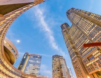 Sunset view of Shinjuku buildings and skyline, Tokyo royalty free stock images Sunset view of Shinjuku buildings and skyline, Tokyo royalty free stock images