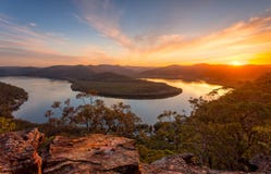 Sunset views across the river bend stock images Sunset views across the river bend stock images