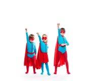 Super héros drôles rêveurs photos libres de droits Super héros drôles rêveurs photos libres de droits
