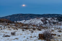 Super Wolf Blood Moon Pine, Colorado stock image Super Wolf Blood Moon Pine, Colorado stock image
