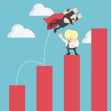 Super worker Business illustration vector illustration Super worker Business illustration vector illustration